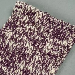 ROTOTO Low Gauge Slub Crew Socks Burgundy 15 ROTOTO Low Gauge Slub Crew Socks Burgundy