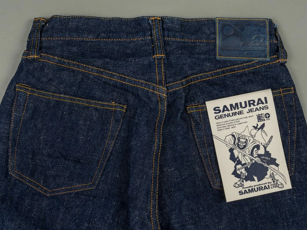 Samurai Jeans S211AX "Ai-Benkei" 18oz Natural Indigo Relax Tapered Jeans 20 Samurai Jeans S211AX "Ai-Benkei" 18oz Natural Indigo Relax Tapered Jeans