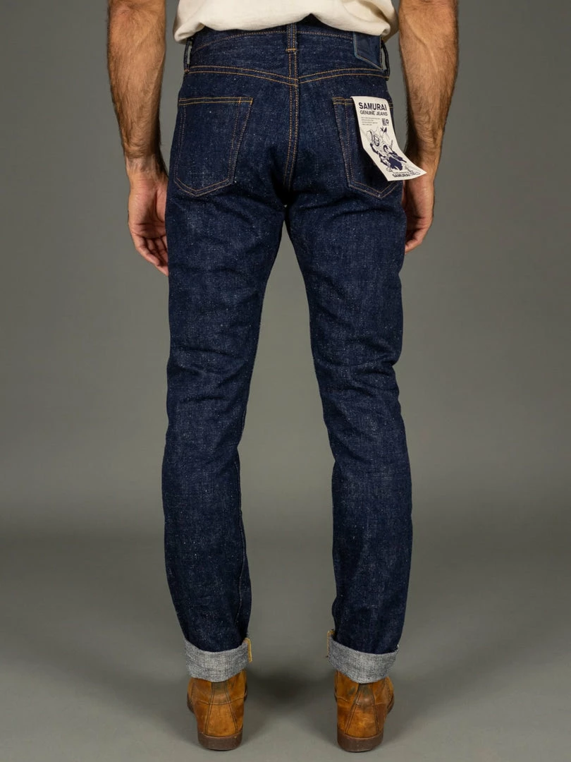 Samurai Jeans S211AX "Ai-Benkei" 18oz Natural Indigo Relax Tapered Jeans 6 Samurai Jeans S211AX "Ai-Benkei" 18oz Natural Indigo Relax Tapered Jeans