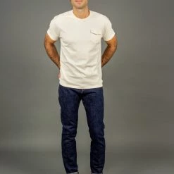 Samurai Jeans S211AX "Ai-Benkei" 18oz Natural Indigo Relax Tapered Jeans