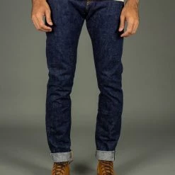 Samurai Jeans S211AX "Ai-Benkei" 18oz Natural Indigo Relax Tapered Jeans