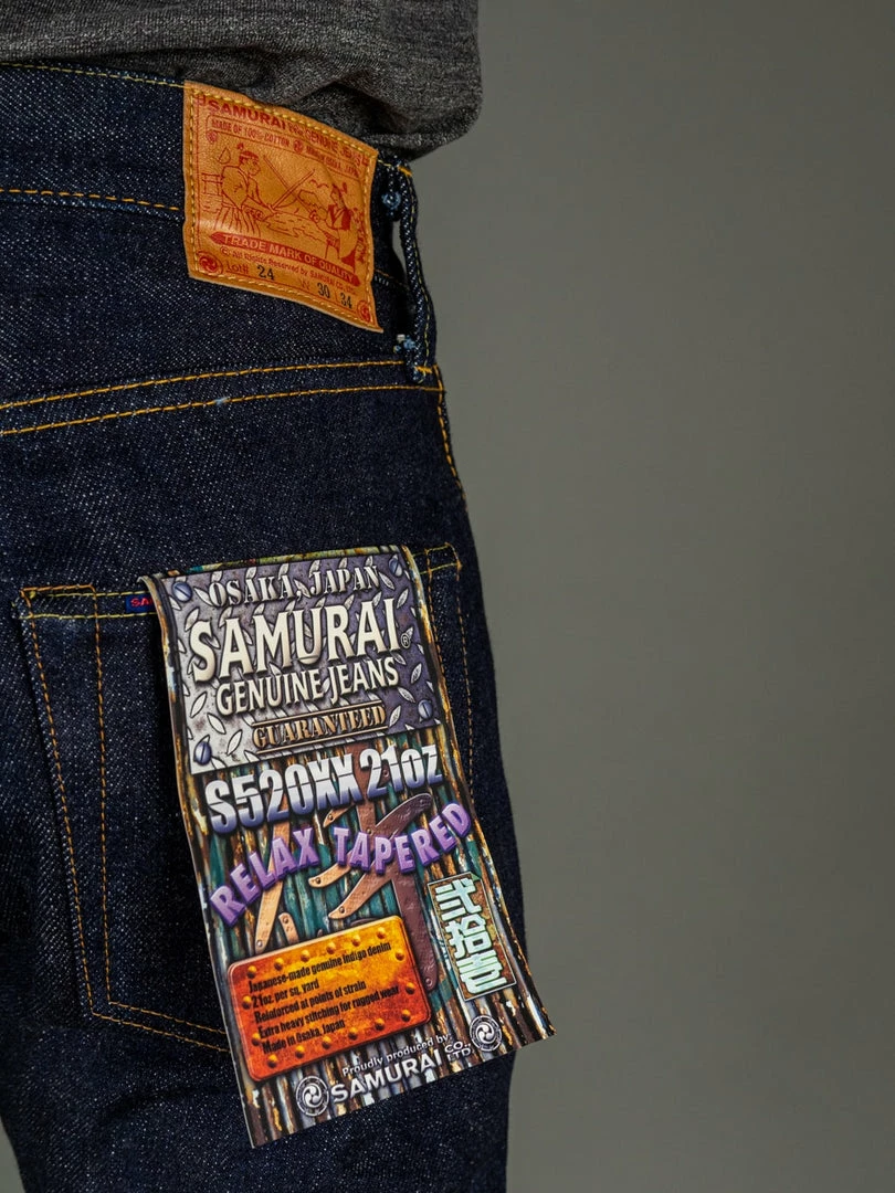 Samurai Jeans S520XX21oz "Cho-Kiwami" 21oz Relaxed Tapered Jeans 10 Samurai Jeans S520XX21oz "Cho-Kiwami" 21oz Relaxed Tapered Jeans
