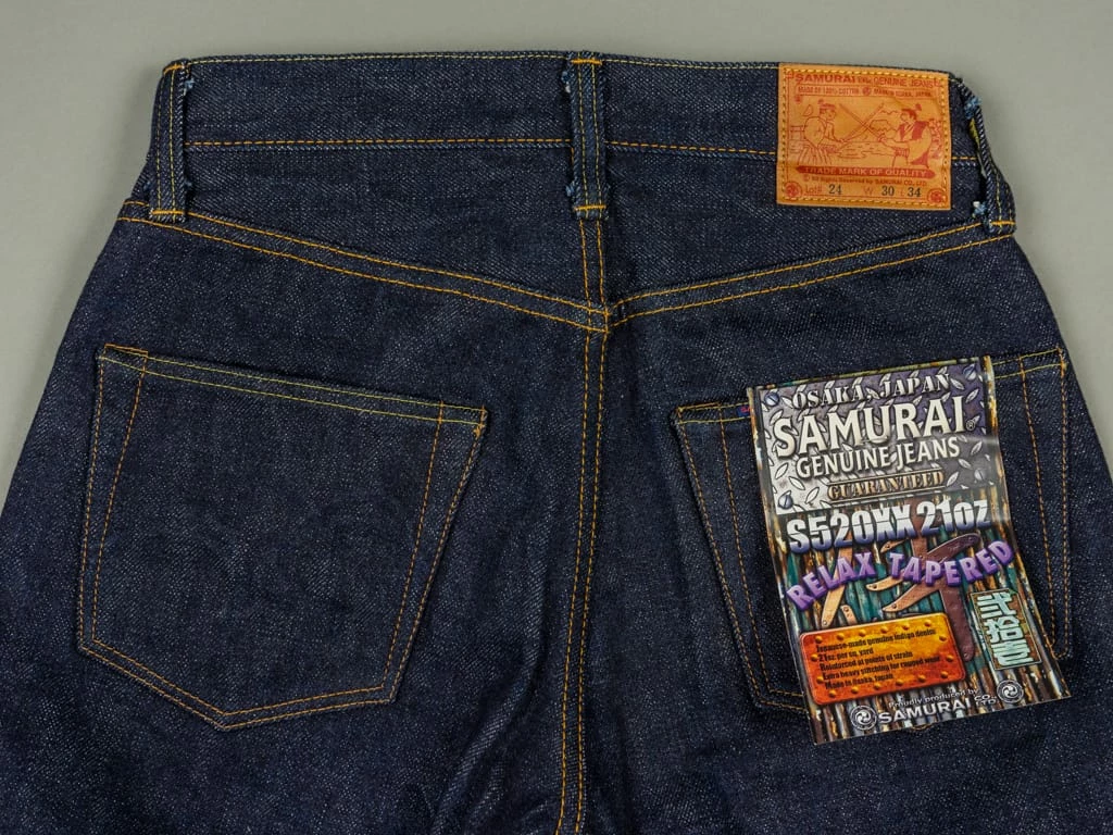 Samurai Jeans S520XX21oz "Cho-Kiwami" 21oz Relaxed Tapered Jeans 18 Samurai Jeans S520XX21oz "Cho-Kiwami" 21oz Relaxed Tapered Jeans