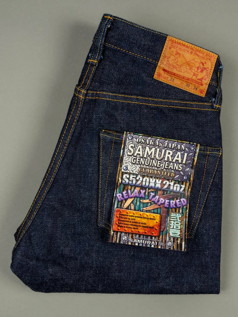 Samurai Jeans S520XX21oz "Cho-Kiwami" 21oz Relaxed Tapered Jeans 12 Samurai Jeans S520XX21oz "Cho-Kiwami" 21oz Relaxed Tapered Jeans