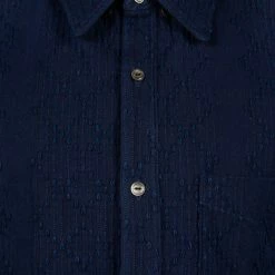 Samurai Jeans SJBD21-SK BD Hidden Sashiko Indigo Pure Shirt