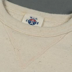 Samurai Jeans SWS-SC01 Japanese Cotton Sweatshirt Natural