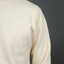 Samurai Jeans SWS-SC01 Japanese Cotton Sweatshirt Natural