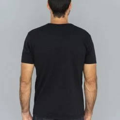 NEW ARRIVALS Samurai Jeans SJST22-RIM Loopwheel Ripened Cotton Solid Tee Sumi