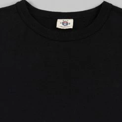 NEW ARRIVALS Samurai Jeans SJST22-RIM Loopwheel Ripened Cotton Solid Tee Sumi