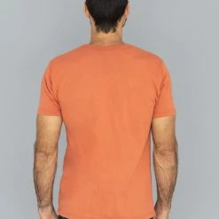 Samurai Jeans SJST22-RIM Loopwheel Ripened Cotton Solid Tee Orange Red NEW ARRIVALS