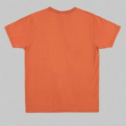 Samurai Jeans SJST22-RIM Loopwheel Ripened Cotton Solid Tee Orange Red NEW ARRIVALS