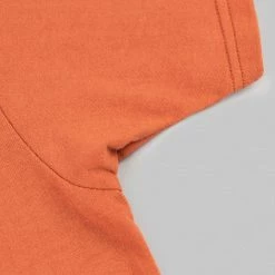 Samurai Jeans SJST22-RIM Loopwheel Ripened Cotton Solid Tee Orange Red NEW ARRIVALS