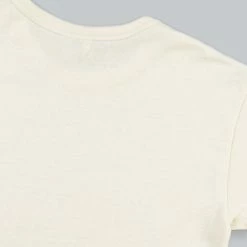 NEW ARRIVALS Samurai Jeans SJST22-RIM Loopwheel Ripened Cotton Solid Tee Ivory
