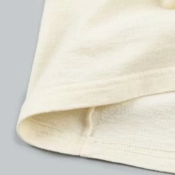 NEW ARRIVALS Samurai Jeans SJST22-RIM Loopwheel Ripened Cotton Solid Tee Ivory