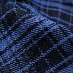 Samurai Jeans SIN21-01-OVS Rope Dyed Indigo Heavy Flannel Shirt Purple