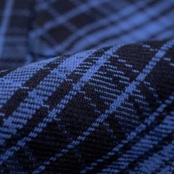 Samurai Jeans SIN21-01-OVS Rope Dyed Indigo Heavy Flannel Shirt Purple