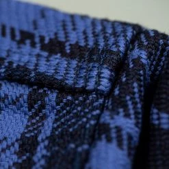 Samurai Jeans SIN21-01-OVS Rope Dyed Indigo Heavy Flannel Shirt Purple