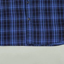 Samurai Jeans SIN21-01-OVS Rope Dyed Indigo Heavy Flannel Shirt Purple