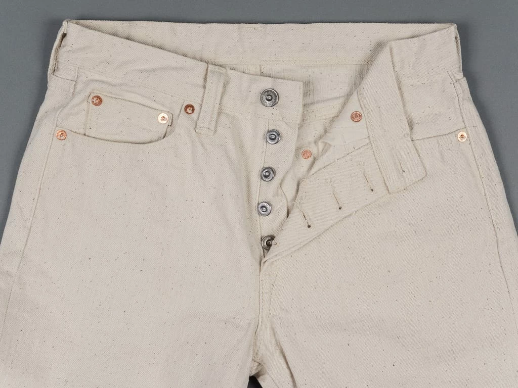 Samurai Jeans S710SC-KI Japanese Cotton Ecru 18oz Slim Straight Jeans 13 Samurai Jeans S710SC-KI Japanese Cotton Ecru 18oz Slim Straight Jeans