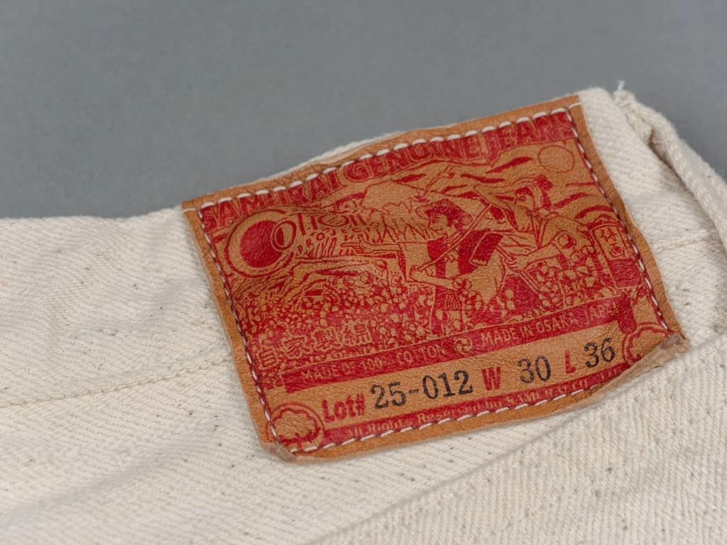 Samurai Jeans S710SC-KI Japanese Cotton Ecru 18oz Slim Straight Jeans 17 Samurai Jeans S710SC-KI Japanese Cotton Ecru 18oz Slim Straight Jeans