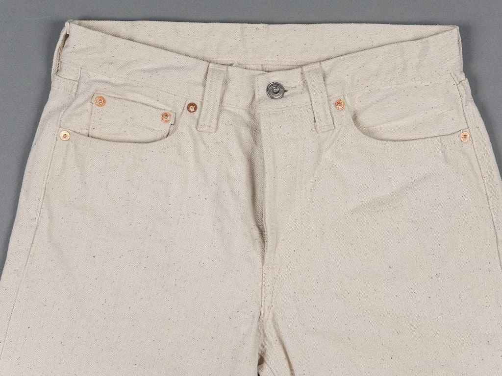 Samurai Jeans S710SC-KI Japanese Cotton Ecru 18oz Slim Straight Jeans 12 Samurai Jeans S710SC-KI Japanese Cotton Ecru 18oz Slim Straight Jeans