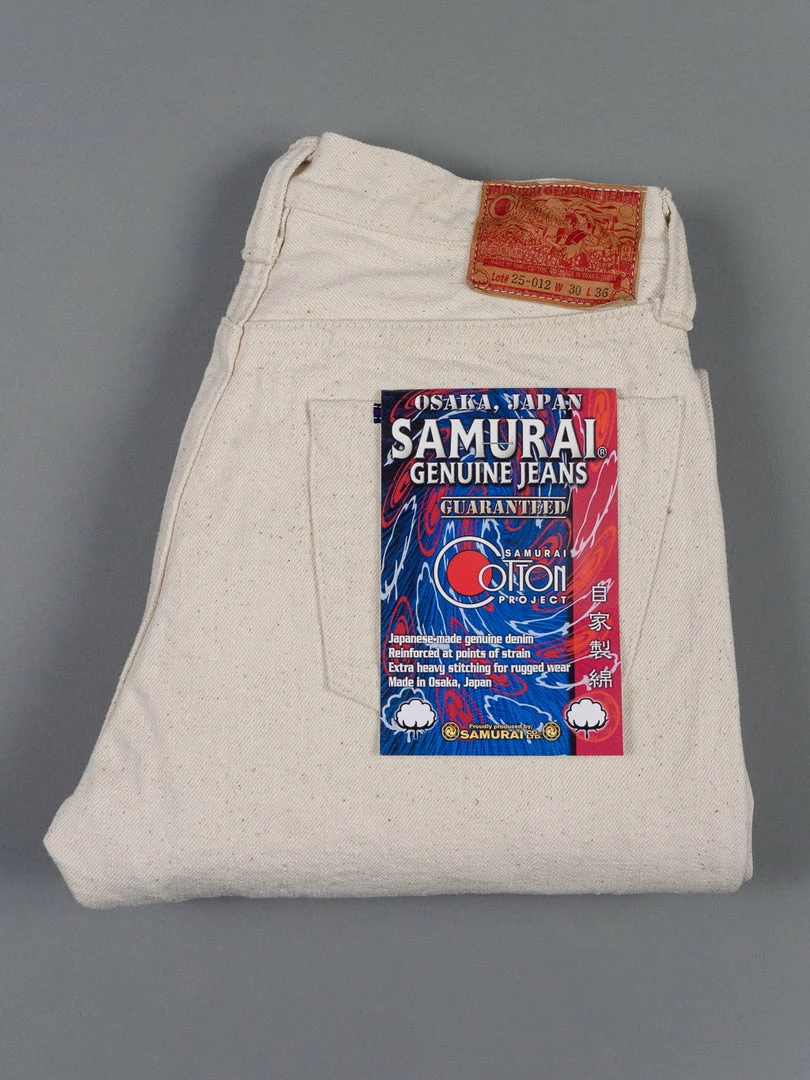 Samurai Jeans S710SC-KI Japanese Cotton Ecru 18oz Slim Straight Jeans 11 Samurai Jeans S710SC-KI Japanese Cotton Ecru 18oz Slim Straight Jeans