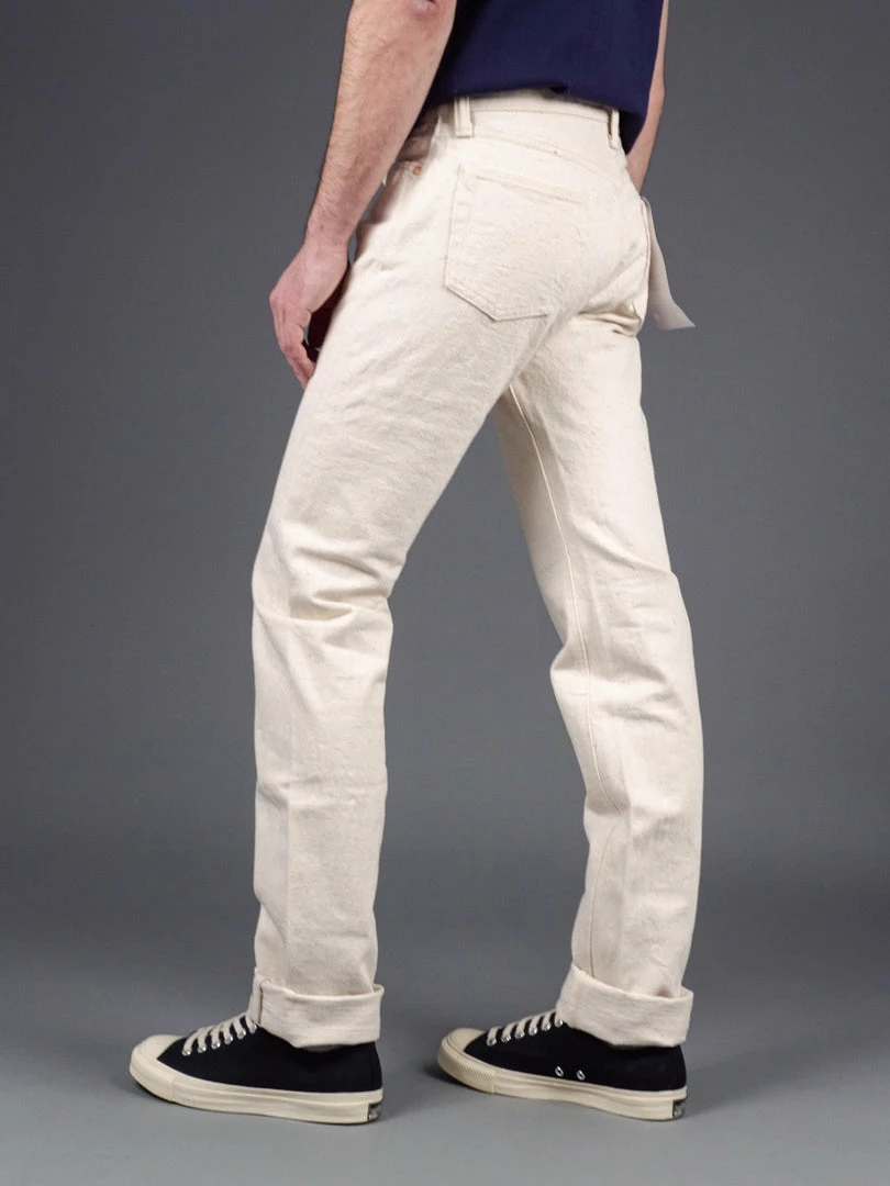 Samurai Jeans S710SC-KI Japanese Cotton Ecru 18oz Slim Straight Jeans 7 Samurai Jeans S710SC-KI Japanese Cotton Ecru 18oz Slim Straight Jeans