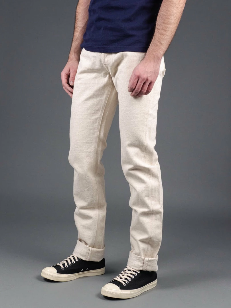 Samurai Jeans S710SC-KI Japanese Cotton Ecru 18oz Slim Straight Jeans 5 Samurai Jeans S710SC-KI Japanese Cotton Ecru 18oz Slim Straight Jeans