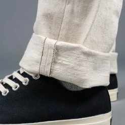 Samurai Jeans S710SC-KI Japanese Cotton Ecru 18oz Slim Straight Jeans 34 Samurai Jeans S710SC-KI Japanese Cotton Ecru 18oz Slim Straight Jeans