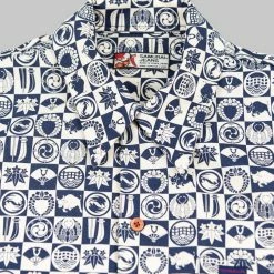 Samurai Jeans SSA22-UW Ushiwaka Kamon Shirt NEW ARRIVALS