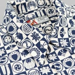 Samurai Jeans SSA22-UW Ushiwaka Kamon Shirt NEW ARRIVALS