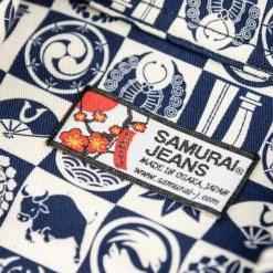 Samurai Jeans SSA22-UW Ushiwaka Kamon Shirt NEW ARRIVALS
