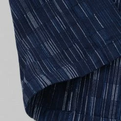 NEW ARRIVALS Samurai Jeans SOS22-S03 Natural Indigo Ichimatsu Shirt Shima 41 NEW ARRIVALS Samurai Jeans SOS22-S03 Natural Indigo Ichimatsu Shirt Shima