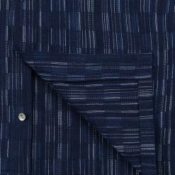 NEW ARRIVALS Samurai Jeans SOS22-S03 Natural Indigo Ichimatsu Shirt Shima 35 NEW ARRIVALS Samurai Jeans SOS22-S03 Natural Indigo Ichimatsu Shirt Shima