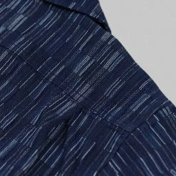 NEW ARRIVALS Samurai Jeans SOS22-S03 Natural Indigo Ichimatsu Shirt Shima 42 NEW ARRIVALS Samurai Jeans SOS22-S03 Natural Indigo Ichimatsu Shirt Shima