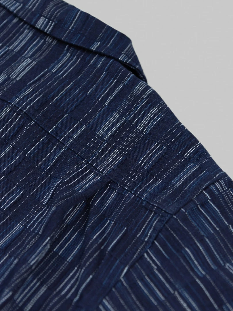 NEW ARRIVALS Samurai Jeans SOS22-S03 Natural Indigo Ichimatsu Shirt Shima 22 NEW ARRIVALS Samurai Jeans SOS22-S03 Natural Indigo Ichimatsu Shirt Shima