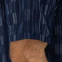 NEW ARRIVALS Samurai Jeans SOS22-S03 Natural Indigo Ichimatsu Shirt Shima 28 NEW ARRIVALS Samurai Jeans SOS22-S03 Natural Indigo Ichimatsu Shirt Shima