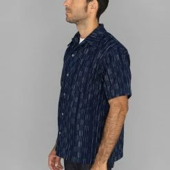 NEW ARRIVALS Samurai Jeans SOS22-S03 Natural Indigo Ichimatsu Shirt Shima 25 NEW ARRIVALS Samurai Jeans SOS22-S03 Natural Indigo Ichimatsu Shirt Shima
