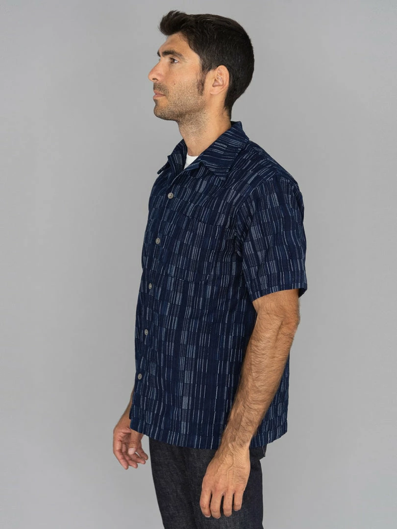 NEW ARRIVALS Samurai Jeans SOS22-S03 Natural Indigo Ichimatsu Shirt Shima 5 NEW ARRIVALS Samurai Jeans SOS22-S03 Natural Indigo Ichimatsu Shirt Shima