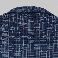 Samurai Jeans SOS22-S03 Natural Indigo Ichimatsu Shirt Koushi NEW ARRIVALS