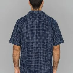 Samurai Jeans SOS22-S03 Natural Indigo Ichimatsu Shirt Koushi NEW ARRIVALS