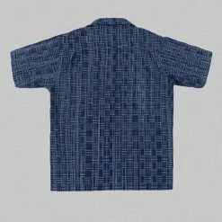 Samurai Jeans SOS22-S03 Natural Indigo Ichimatsu Shirt Koushi NEW ARRIVALS