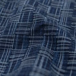 Samurai Jeans SOS22-S03 Natural Indigo Ichimatsu Shirt Koushi NEW ARRIVALS