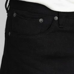 Stevenson Overall Co. Big Sur 210 12oz Slim Tapered Jeans Solid Black