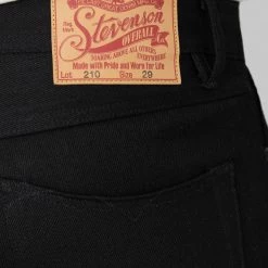 Stevenson Overall Co. Big Sur 210 12oz Slim Tapered Jeans Solid Black