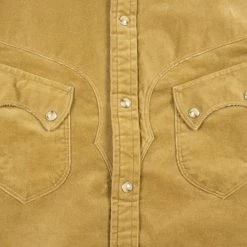Stevenson Overall Co. Cody Shirt Beige Corduroy