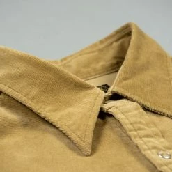 Stevenson Overall Co. Cody Shirt Beige Corduroy