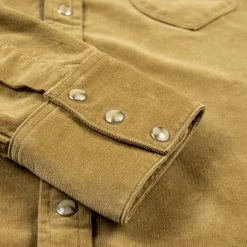 Stevenson Overall Co. Cody Shirt Beige Corduroy