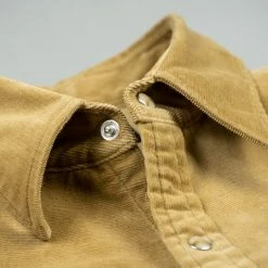 Stevenson Overall Co. Cody Shirt Beige Corduroy