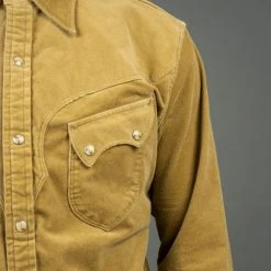Stevenson Overall Co. Cody Shirt Beige Corduroy